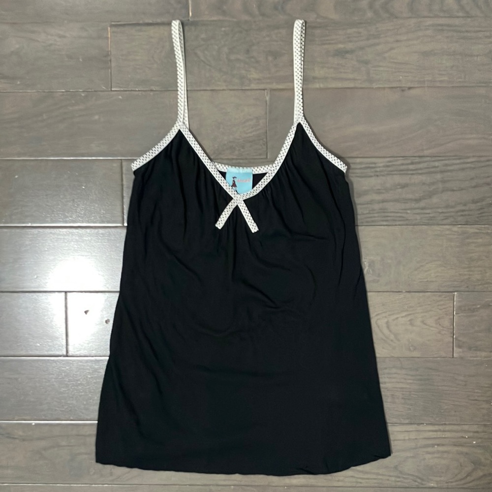 damsel Tank Top with Polka Dot Straps Size S
